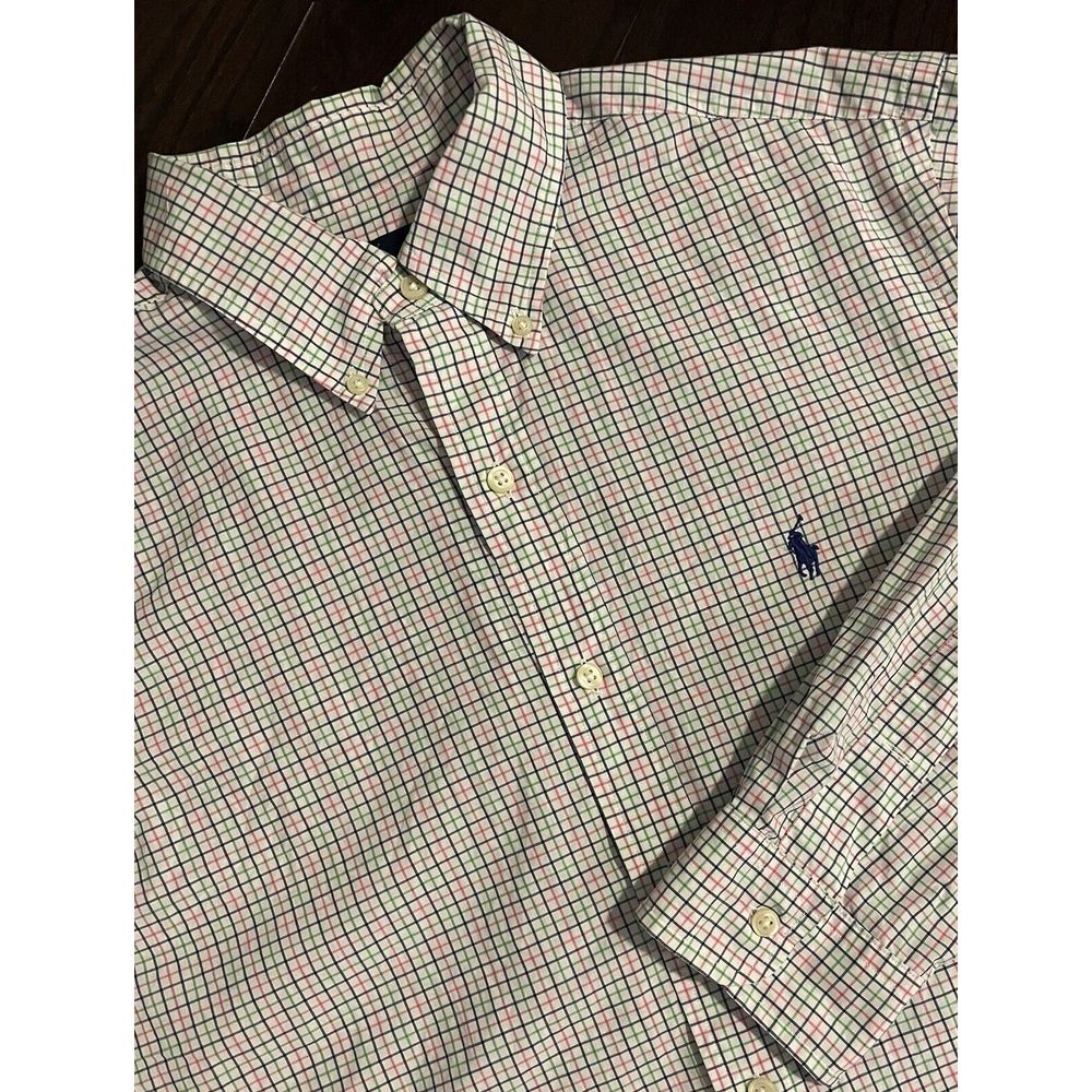 POLO RALPH LAUREN MEN'S 100% COTTON CLASSIC FIT SHIRT SIZE MEDIUM Multi Plaid